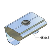 T-Slotted Profile Butt Joint Fastener